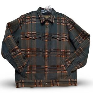 Filson Men's Plaid Jacket - Green and Orange